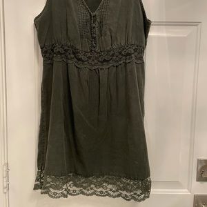 FREE PEOPLE BOHEMIAN DRESS WITH LACE ACCENTS